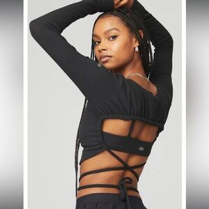 Alo Yoga Ribbed Manifest Long Sleeve (Size S, NWOT)